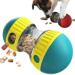 Downypaws Jouets | - Jouet éducatif puzzle alimentaire balle roulante : gamelle pour chien et chiot à alimentation lente