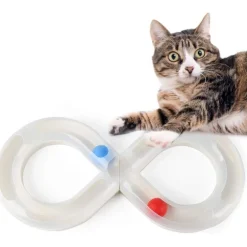 Downypaws - Jouet interactif pour chat -plateau tournant pour jouets pour chats-amovible New