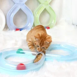 Downypaws - Jouet interactif pour chat -plateau tournant pour jouets pour chats-amovible New