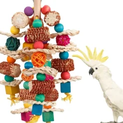 Downypaws - Jouet mâcher perroquet en maïs couleur Discount