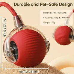 Downypaws - Jouet à Rouler Automatique Et Rechargeable Par USB Pour Chat Outlet