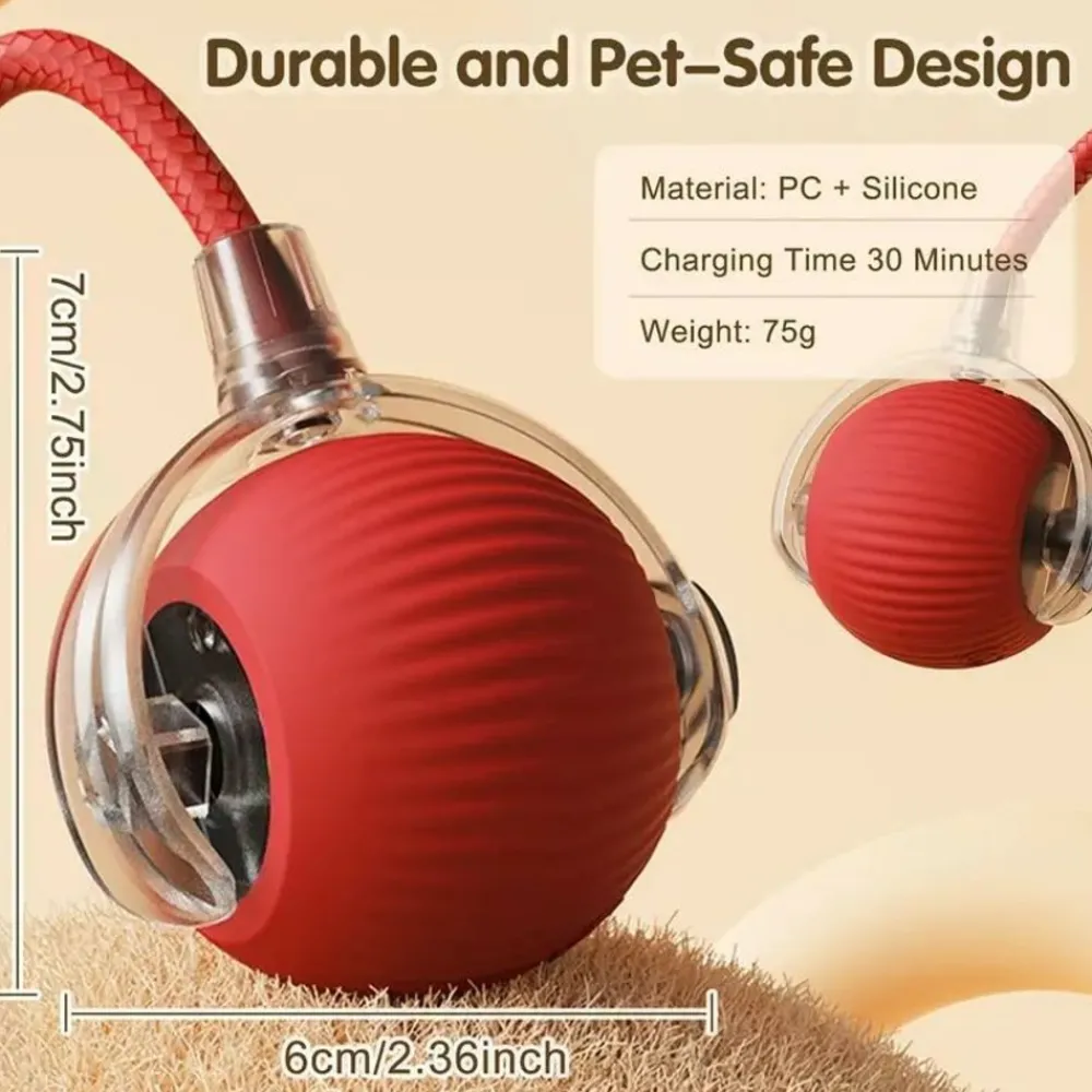 Downypaws - Jouet à Rouler Automatique Et Rechargeable Par USB Pour Chat Outlet
