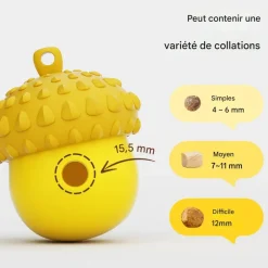 Downypaws - Jouets à mâcher bon pour le nettoyage des dents-fuite alimentaire en forme de noix Hot