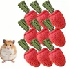 Downypaws Alimentation | - Jouets à mâcher - lot de 9 en forme de fraise