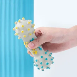 Downypaws - Jouets à mâcher pour chiens 3 articles-anneau d'épines, haltère + os + boule de tonnerre New