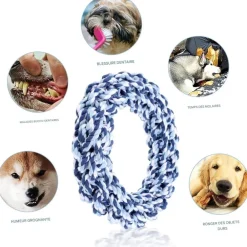 Downypaws - Jouets à mâcher pour chiens-jouet dentaire avec corde pour chien Clearance