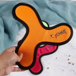 Downypaws Jouets | - Jouets pour chiens-frisbee pour chien boomerang 2 articles-jaune + rouge