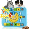 Downypaws - Jouets pour chiens mangeoire-jeu d'intelligence pour chien bleu-35*29*3.8cm Best