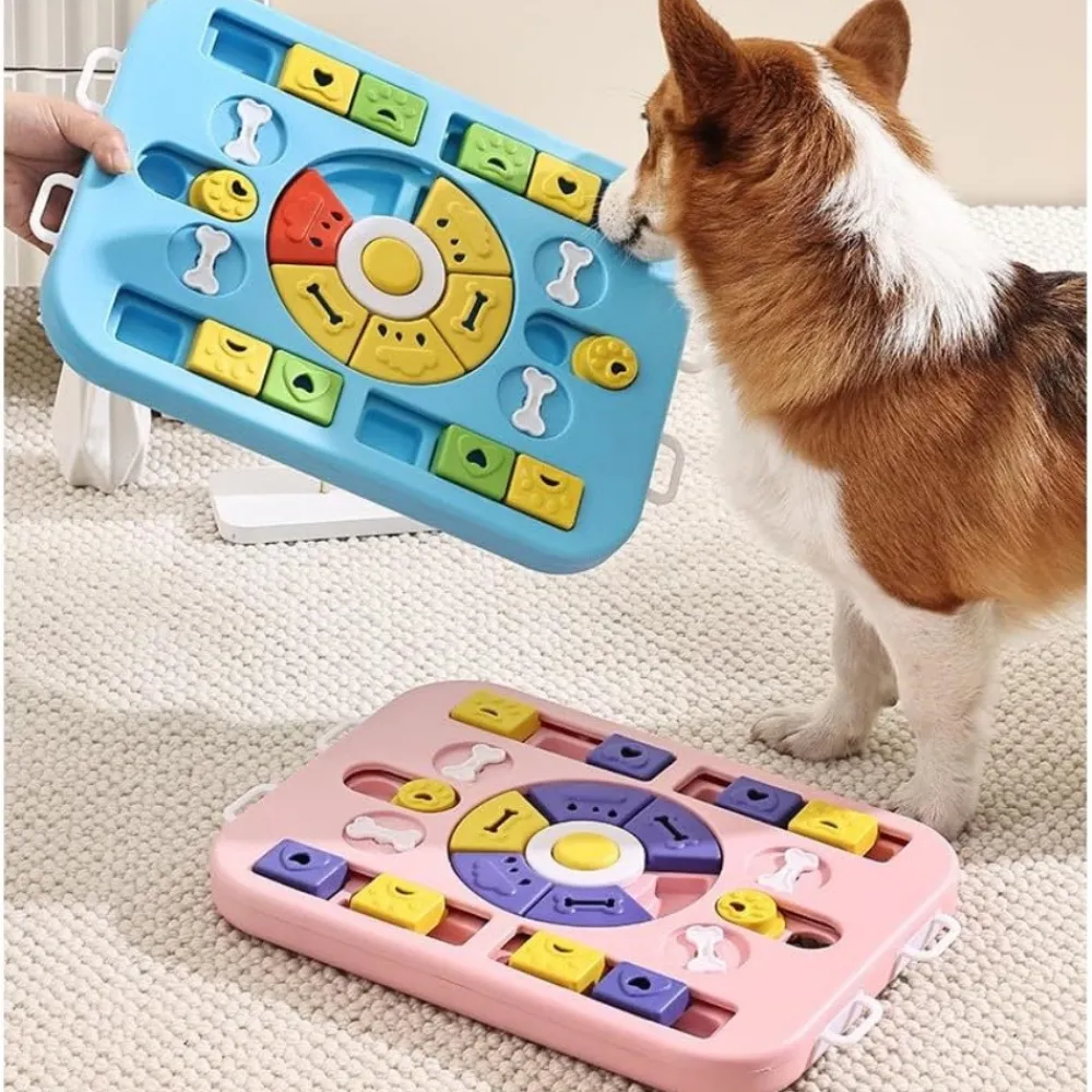 Downypaws Gamelles Et Autres Accessoires | - Jouets pour chiens mangeoire-jeu d'intelligence pour chien rose-35*29*3.8cm