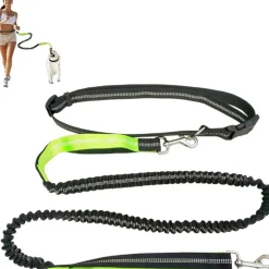 Downypaws - Laisse chien mains libres gris New