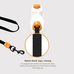 Downypaws Colliers, Laisses Et Vêtements | - Laisse rétractable en nylon robuste de 5 mètres pour chiens de toutes tailles