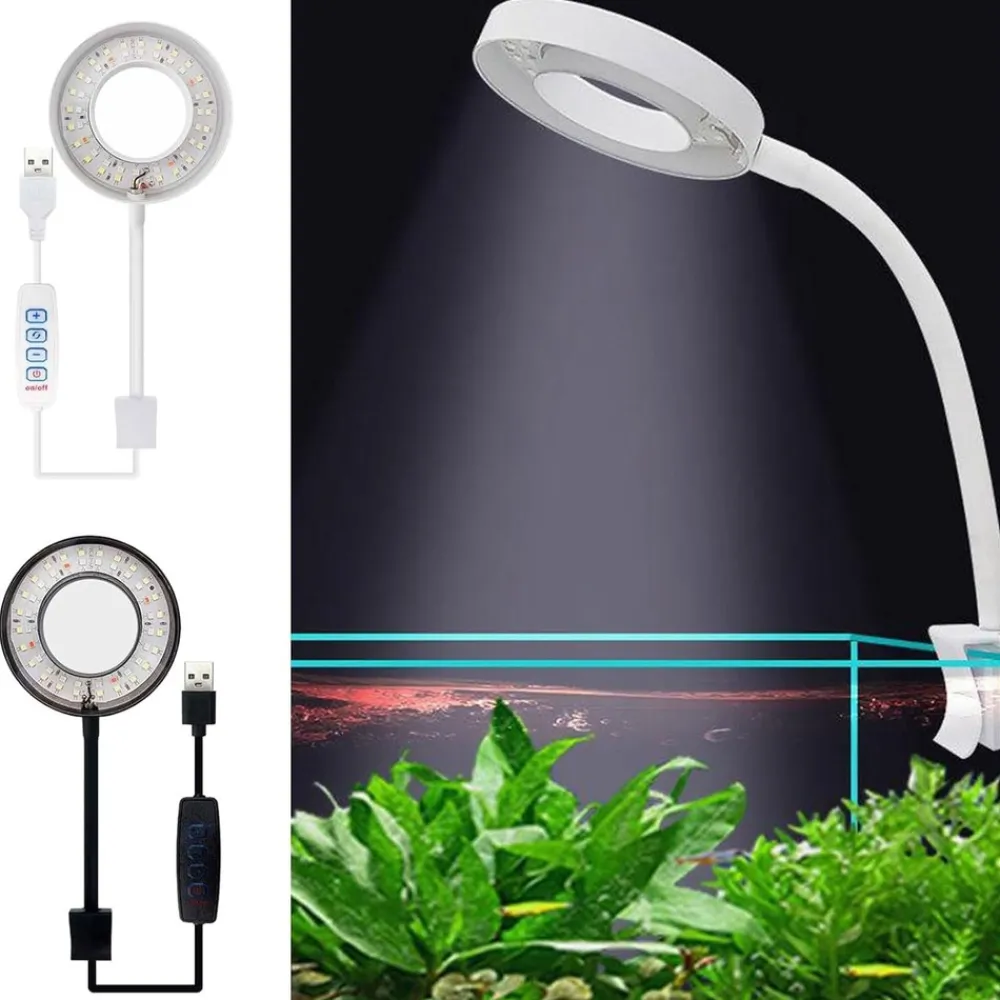 Downypaws Eclairage | - Lampe d'aquarium 8w réglable
