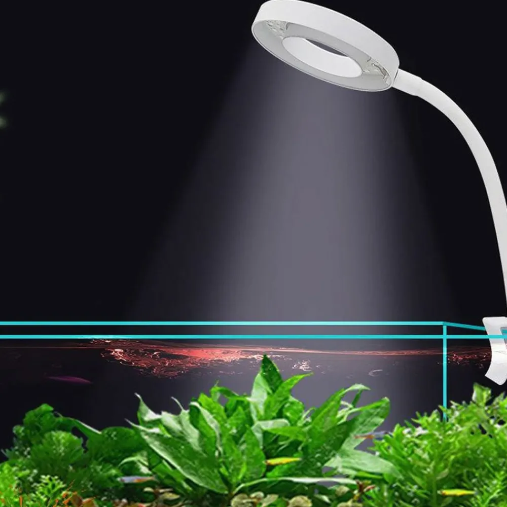 Downypaws Eclairage | - Lampe d'aquarium 8w réglable