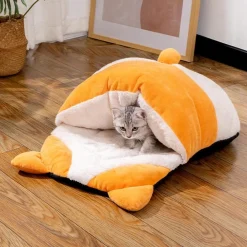 Downypaws Niches, Paniers Et Transports | - Lit de chat et de chien style corgi-65*53*12cm