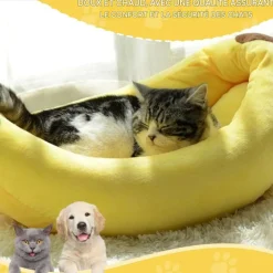 Downypaws - Lit pour chat en forme de banane-70*40*13cm Sale
