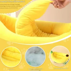 Downypaws - Lit pour chat en forme de banane-70*40*13cm Sale