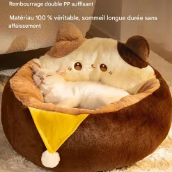 Downypaws - Lit pour chat forme de chat 55*55*32cm New
