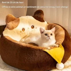 Downypaws - Lit pour chat forme de chat 55*55*32cm New