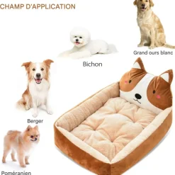 Downypaws - Lit pour chien brun Online