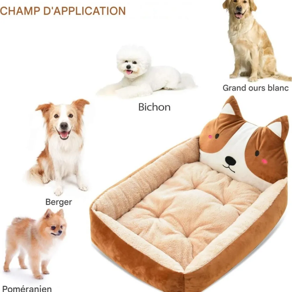 Downypaws - Lit pour chien brun Online