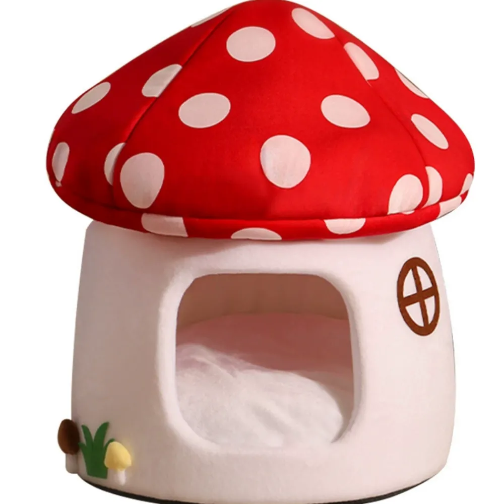 Downypaws - Lits Pour Chat En Forme De Champignon, Vache Et Chocolat Best