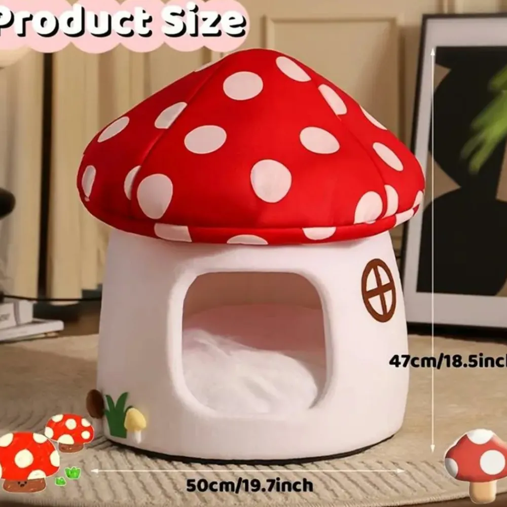 Downypaws - Lits Pour Chat En Forme De Champignon, Vache Et Chocolat Best