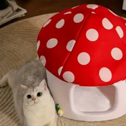 Downypaws - Lits Pour Chat En Forme De Champignon, Vache Et Chocolat Best