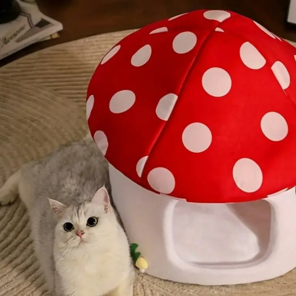 Downypaws - Lits Pour Chat En Forme De Champignon, Vache Et Chocolat Best