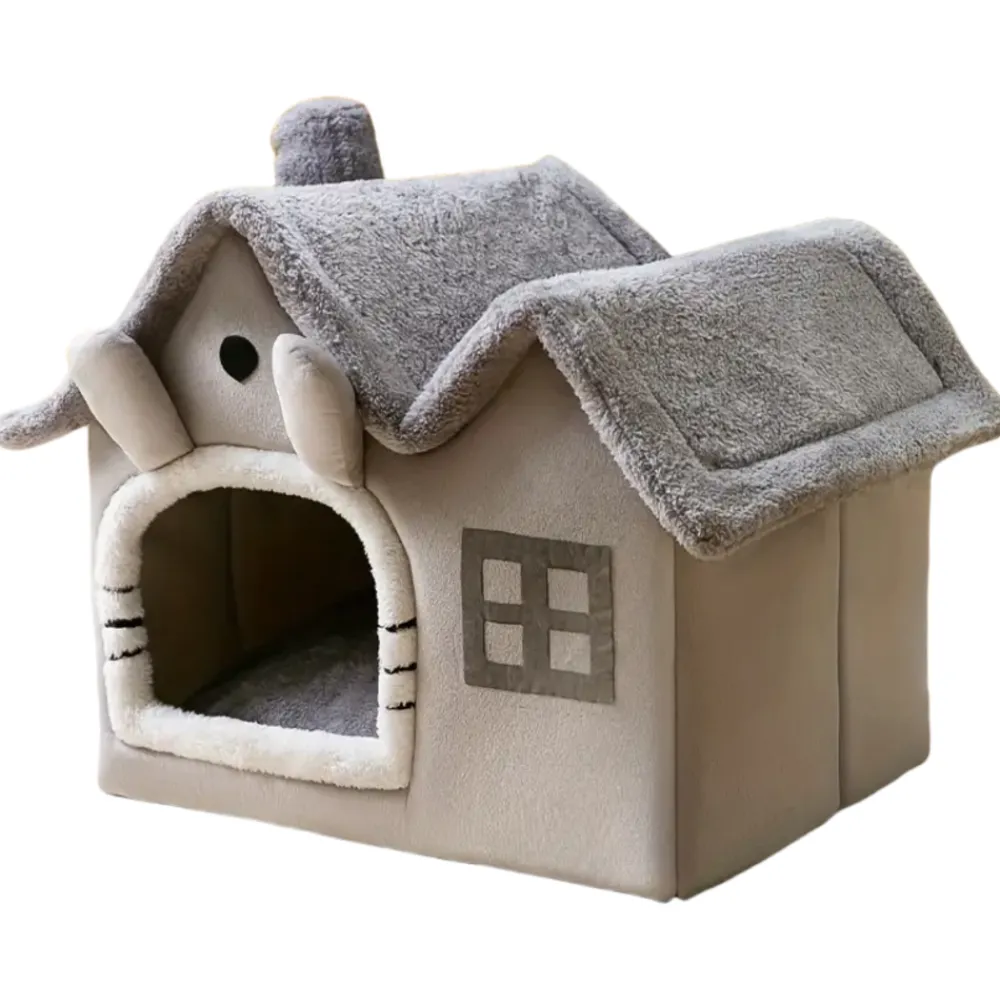 Downypaws - Maison Pour Chatons, Lit Confortable Et Lavable, Coussins Amovibles Discount