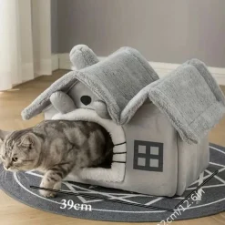 Downypaws - Maison Pour Chatons, Lit Confortable Et Lavable, Coussins Amovibles Discount