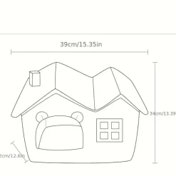 Downypaws - Maison Pour Chatons, Lit Confortable Et Lavable, Coussins Amovibles Discount