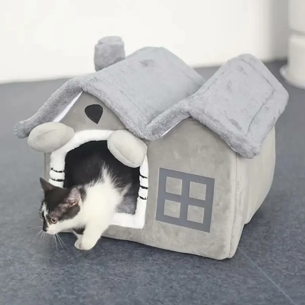 Downypaws - Maison Pour Chatons, Lit Confortable Et Lavable, Coussins Amovibles Discount