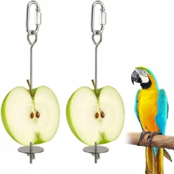 Downypaws - Mangeoire brochette perroquet lot de 2 Sale