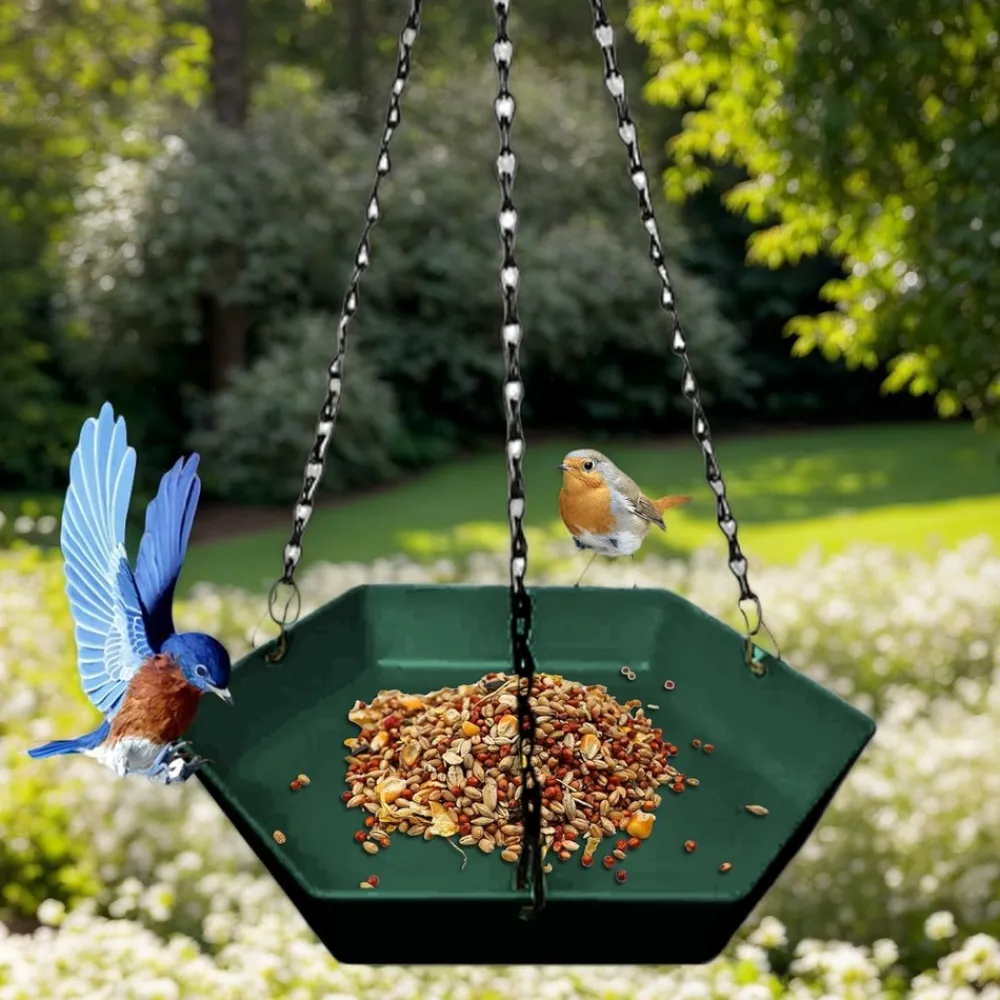 Downypaws - Mangeoire à oiseaux suspendue - forme hexagonale Discount