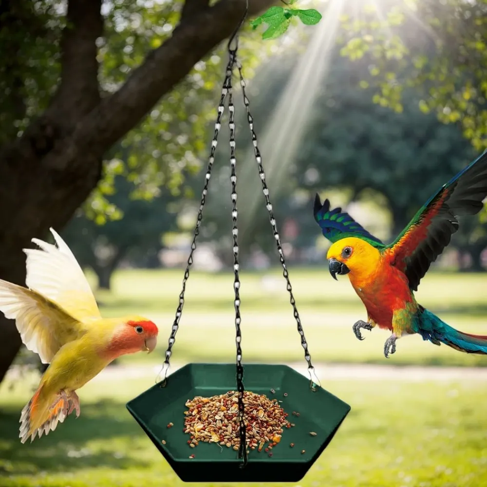 Downypaws - Mangeoire à oiseaux suspendue - forme hexagonale Discount