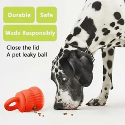 Downypaws - Mangeur lent de chien en silicone médical certifié fda orange New