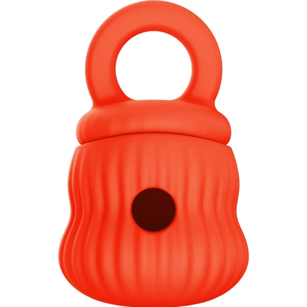 Downypaws - Mangeur lent de chien en silicone médical certifié fda orange New