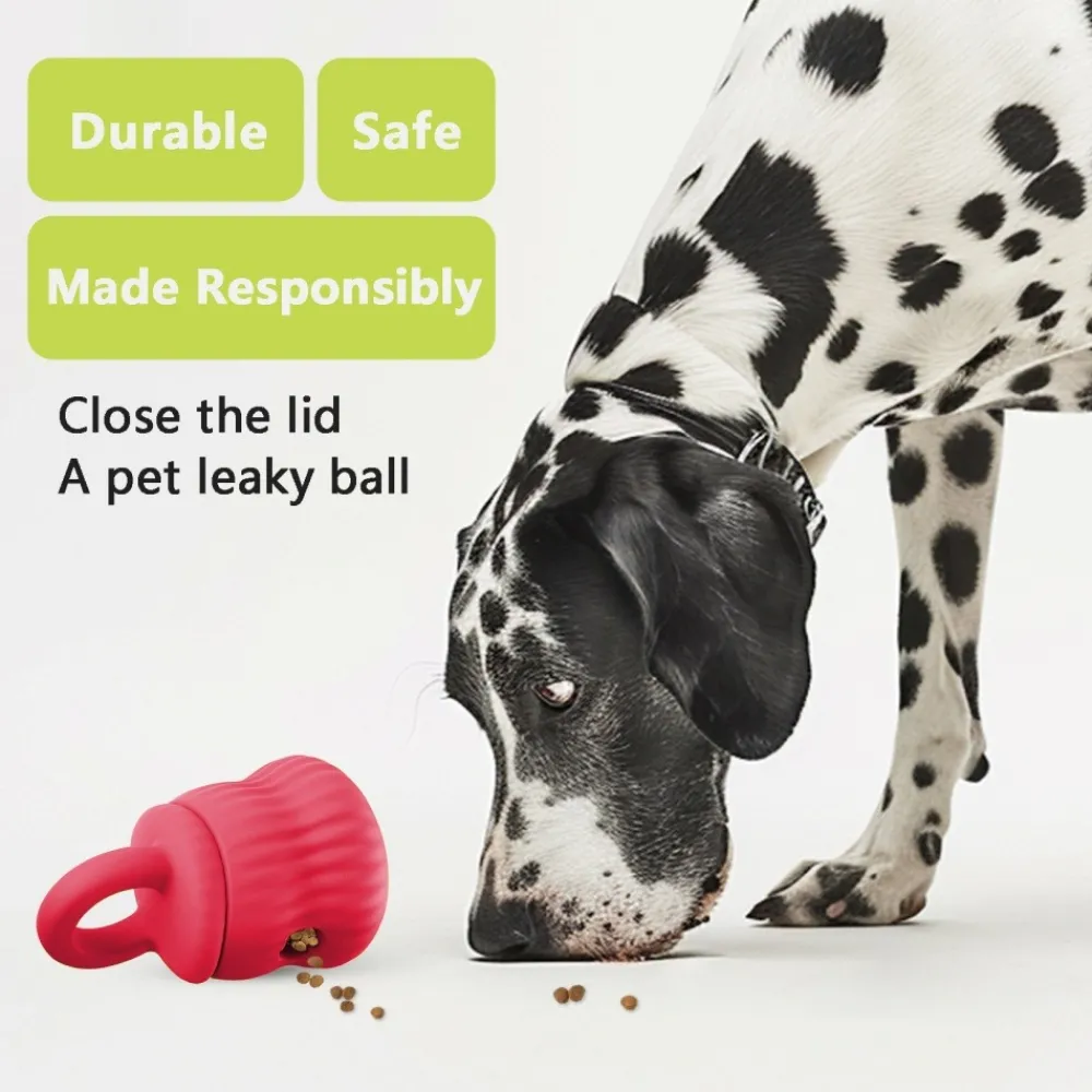 Downypaws Gamelles Et Autres Accessoires | - Mangeur lent de chien en silicone médical certifié fda rouge clair
