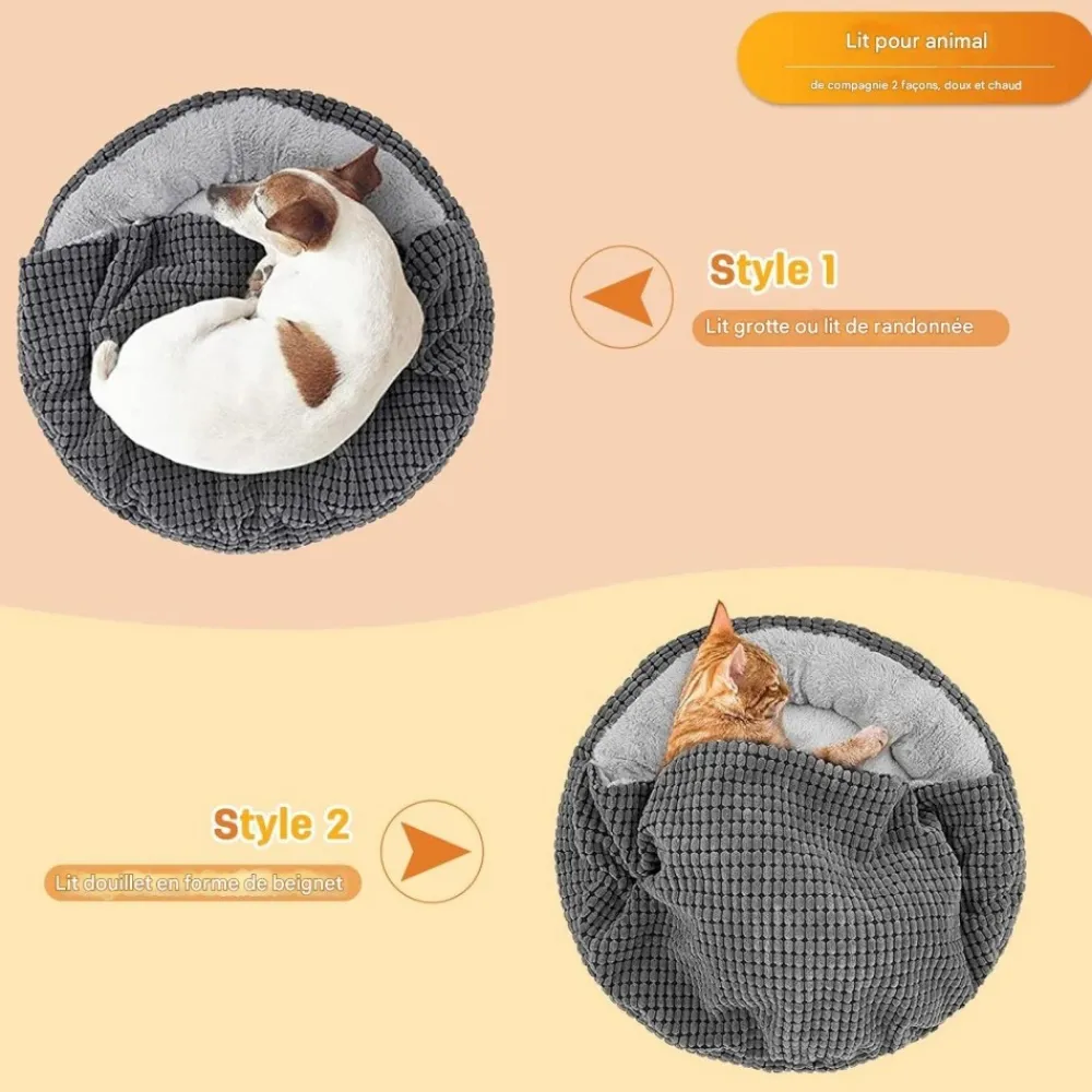 Downypaws - Marron lit pour chien Hot
