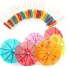 Downypaws Barbecues Et Planchas | - 100 mini bâtons de parapluie octogonaux pour la décoration des cocktails