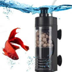 Downypaws Pompes, Filtres, Chauffages Et Accessoires | - Mini purificateur d'eau pneumatique, aération et filtre de culture bactérienne