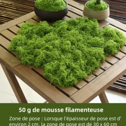 Downypaws - Mousse artificielle à grains fins pour gazon en pot 50 g vert clair Sale