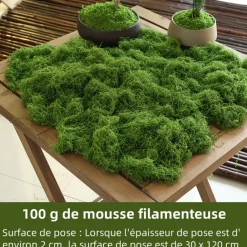 Downypaws - Mousse artificielle à grains fins pour gazon en pot 100 g vert foncé Online