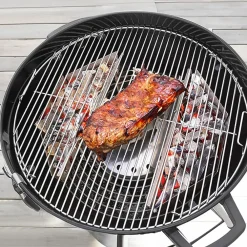 Downypaws Barbecues Et Planchas | - Panier à charbon de bois pour barbecue d'extérieur en tôle galvanisée