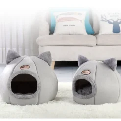 Downypaws - Panier pour chat-lit pour chat- forme de chat gris-l 36 x 36 x 36 cm Discount