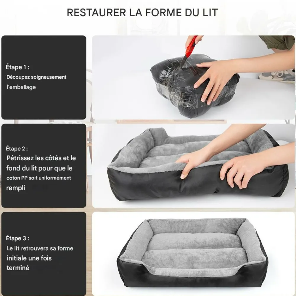 Downypaws Niches, Paniers Et Transports | - Panier pour chiens de moyenne et grande taille,lavable en machine, confortable et respirant