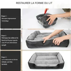 Downypaws Niches, Paniers Et Transports | - Panier pour chiens de moyenne et grande taille,lavable en machine, confortable et respirant