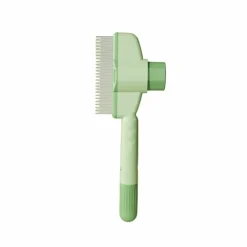 Downypaws - Peigne anti - puces en acier inoxydable (vert), taille universelle pour animaux Clearance