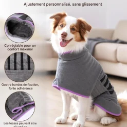 Downypaws Colliers, Laisses Et Vêtements | - Peignoir pour chienabsorption d'eau