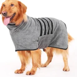 Downypaws Colliers, Laisses Et Vêtements | - Peignoir pour chienabsorption d'eau